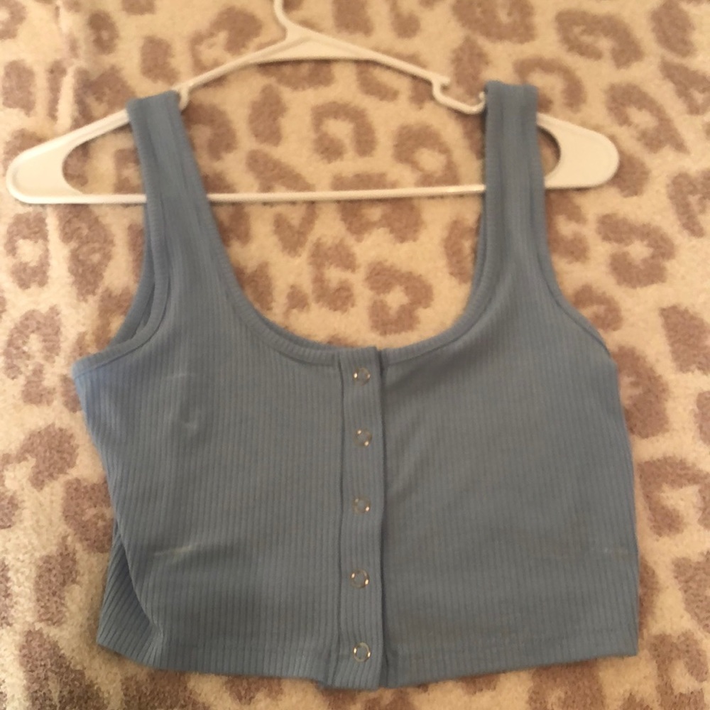 Pacsun blue crop top